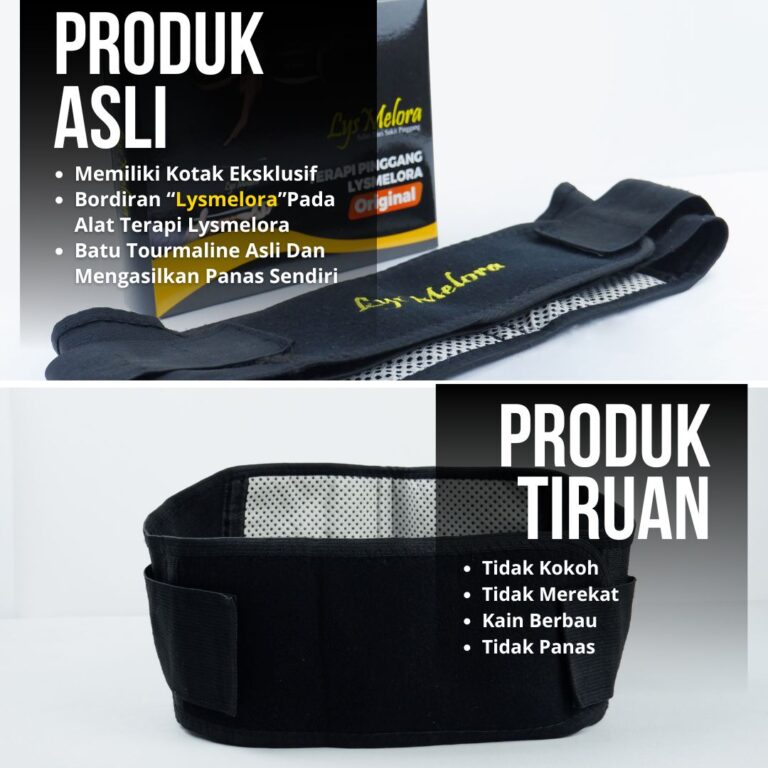 Perbandingan Lysmelora original dan produk tiruan