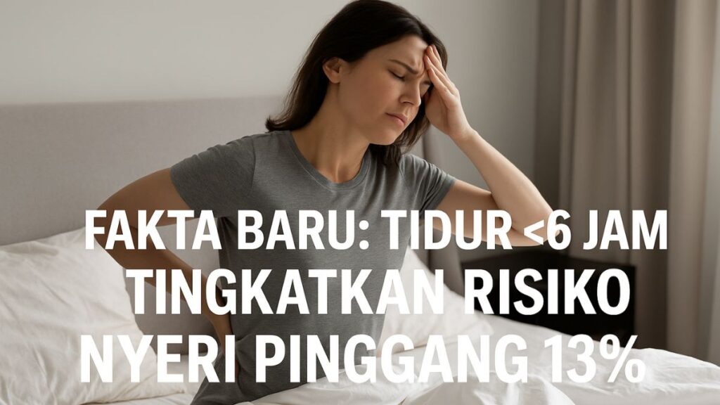 fakta kurang tidur dapat menyebabkan nyeri pinggang