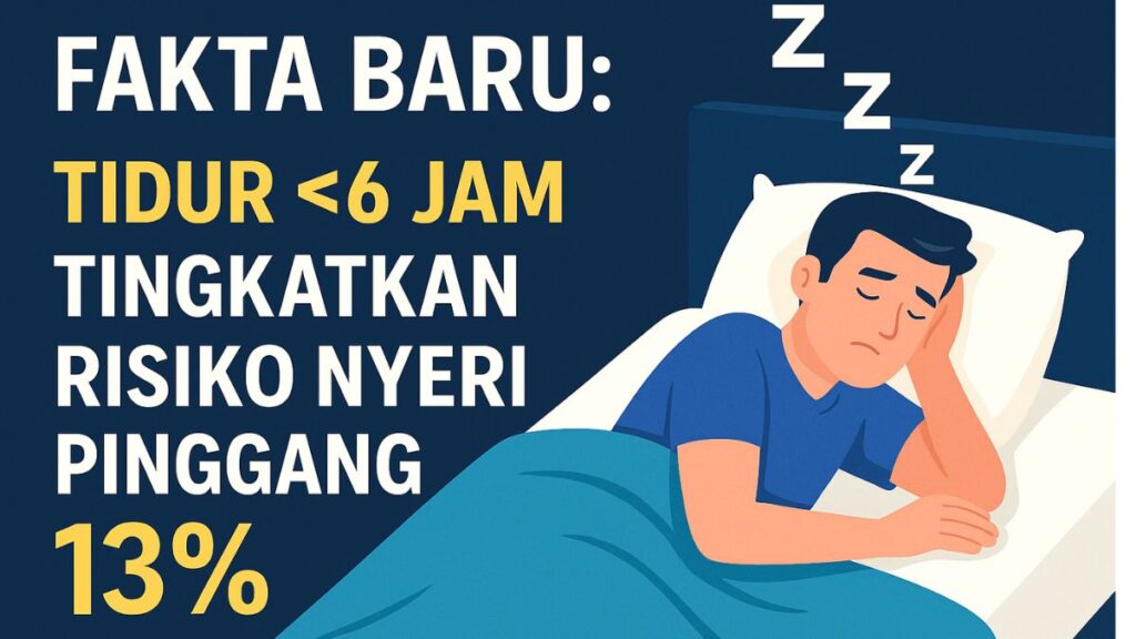 kurang tidur dapat menyebabkan sakit pinggang