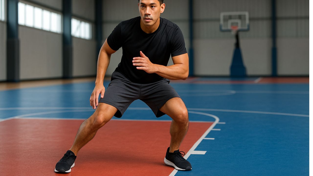 Shuffle lateral pemanasan olahraga yang direkomendasi
