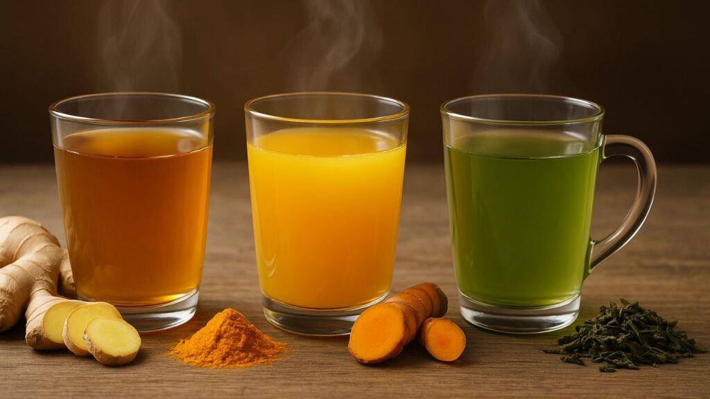 Teh Herbal untuk Nyeri Pinggang Jahe, Kunyit, atau Green Tea