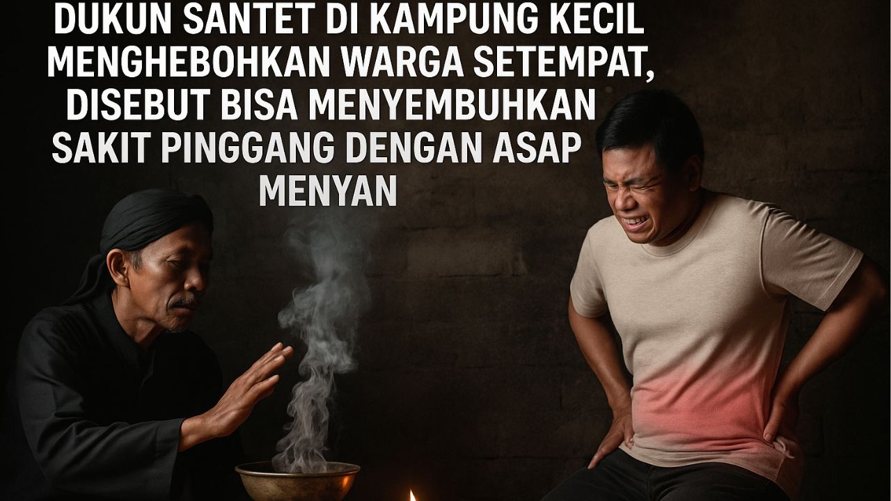 Dukun Santet Viral Karena Asap Menyan Mampu Mengatasi Sakit Pinggang